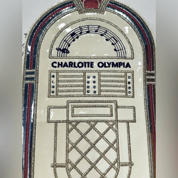 NWT! Charlotte Olympia Jukebox 🎶 Bag-Cream - Picture 5 of 7